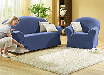Schützende Stretchbezüge für Sessel und Sofa