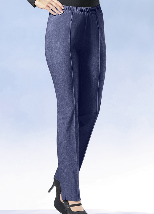 Klaus Modelle - Hose mit angenehm weicher Innenseite, in Größe 020 bis 245, in Farbe MARINE Ansicht 1