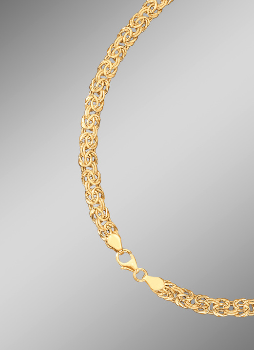 ohne Steine / mit Zirkonia - Königsketten Armband oder Halskette, in Farbe , in Ausführung Armband 19 cm