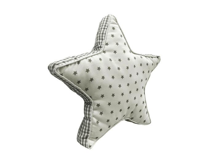 Kissenbezüge - Deko-Kissen Sternen-Motiv, in Farbe SILBER