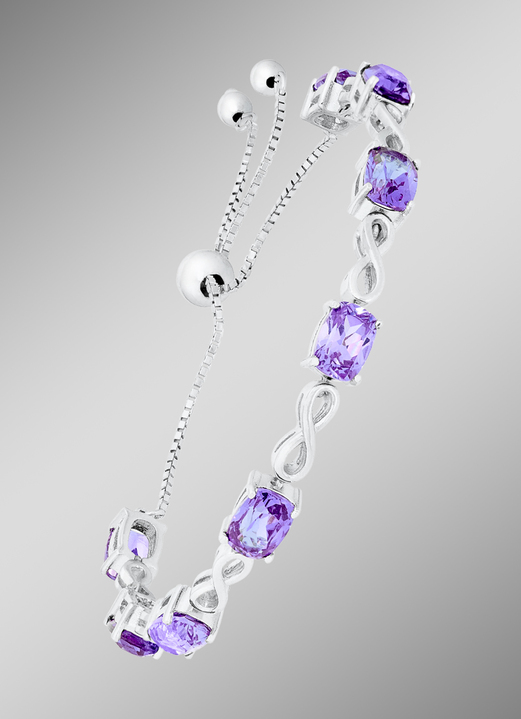 Halsketten & Armbänder - Edles Armband mit echt Amethyst, in Farbe  Ansicht 1