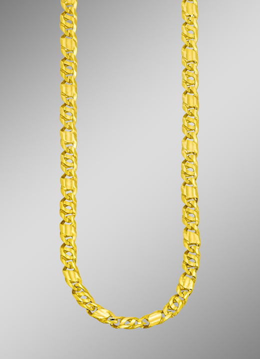 Halsketten & Armbänder - Massive, diamantierte Achter-Rebhuhn-Halskette, in Farbe  Ansicht 1
