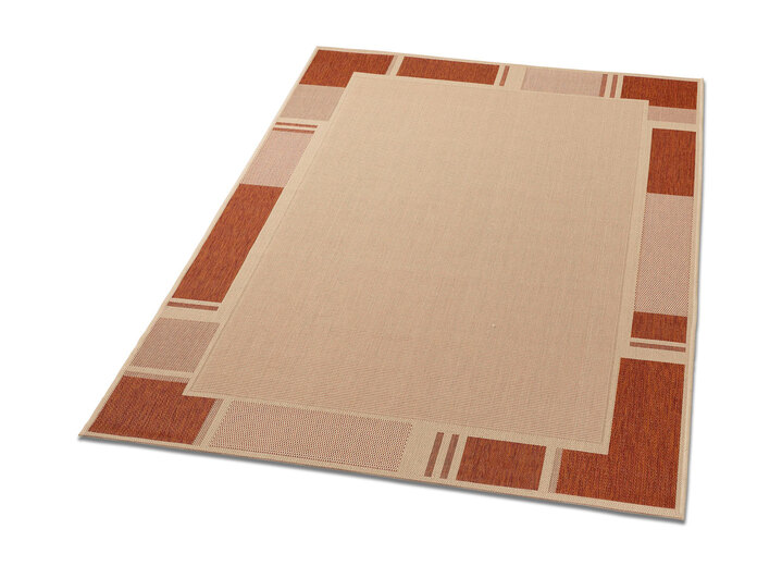 Modern - Brücken und Teppiche für innen und aussen, in Größe 111 (Brücke, 60x110 cm) bis 282 (Teppich, 200x290 cm), in Farbe BEIGE-TERRA Ansicht 1