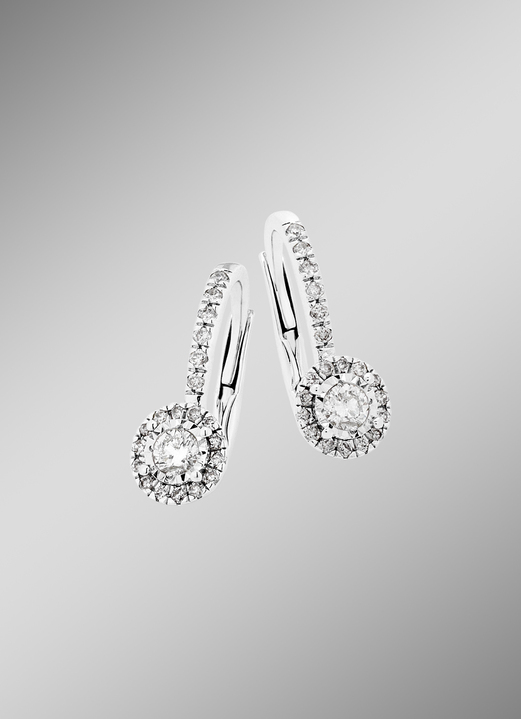 mit Diamanten - Edle Ohrringe mit Brillanten und Diamanten, in Farbe  Ansicht 1