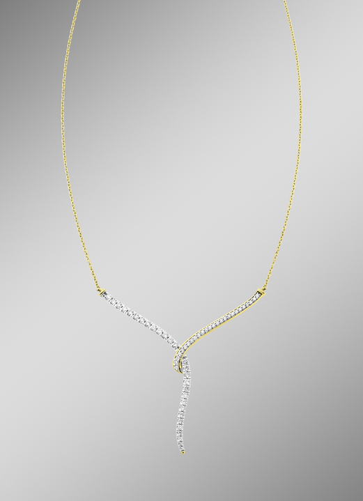 mit Diamanten - Elegante Halskette mit 53 Brillanten, in Farbe  Ansicht 1