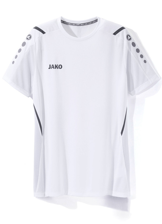 Sport- & Freizeitmode - T-Shirt von «Jako» in 4 Farben, in Größe 3XL (58/60) bis XXL (56), in Farbe WEISS Ansicht 1