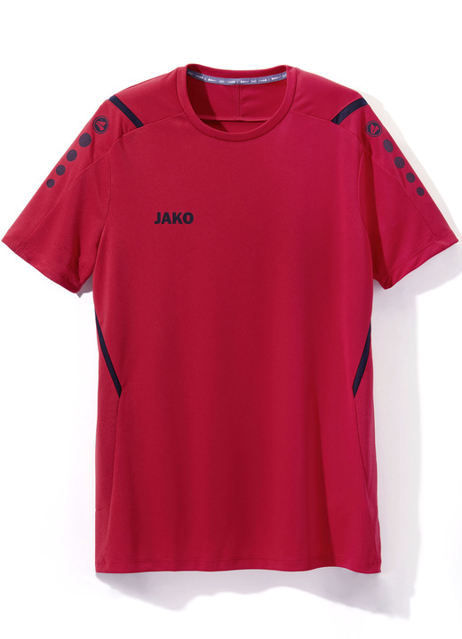 Sport- & Freizeitmode - T-Shirt von «Jako» in 4 Farben, in Größe 3XL (58/60) bis XXL (56), in Farbe ROT Ansicht 1
