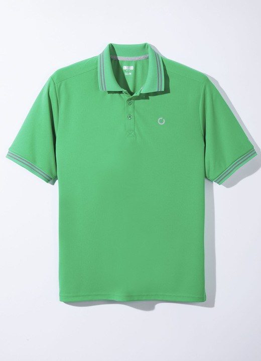 Sport- & Freizeitmode - «LPO»-Poloshirt in 4 Farben, in Größe 048 bis 062, in Farbe GRÜN Ansicht 1