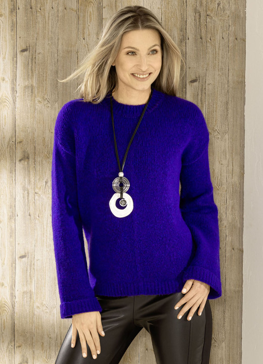Pullover - Pullover in flauschig weichem Griff, in Größe L(44/46) bis XS(32/34), in Farbe ULTRAVIOLETT Ansicht 1