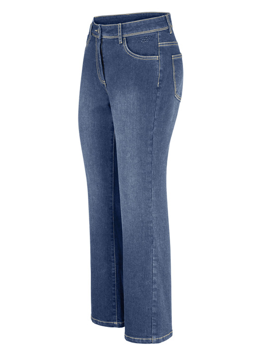 Hosen - Jeans in Bootcut-Form, in Größe 017 bis 052, in Farbe JEANSBLAU Ansicht 1