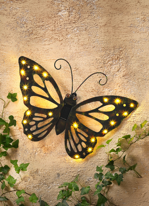 Leuchtende Dekoration - Wandbild «Solar-Schmetterling», in Farbe ANTIK-BRAUN Ansicht 1