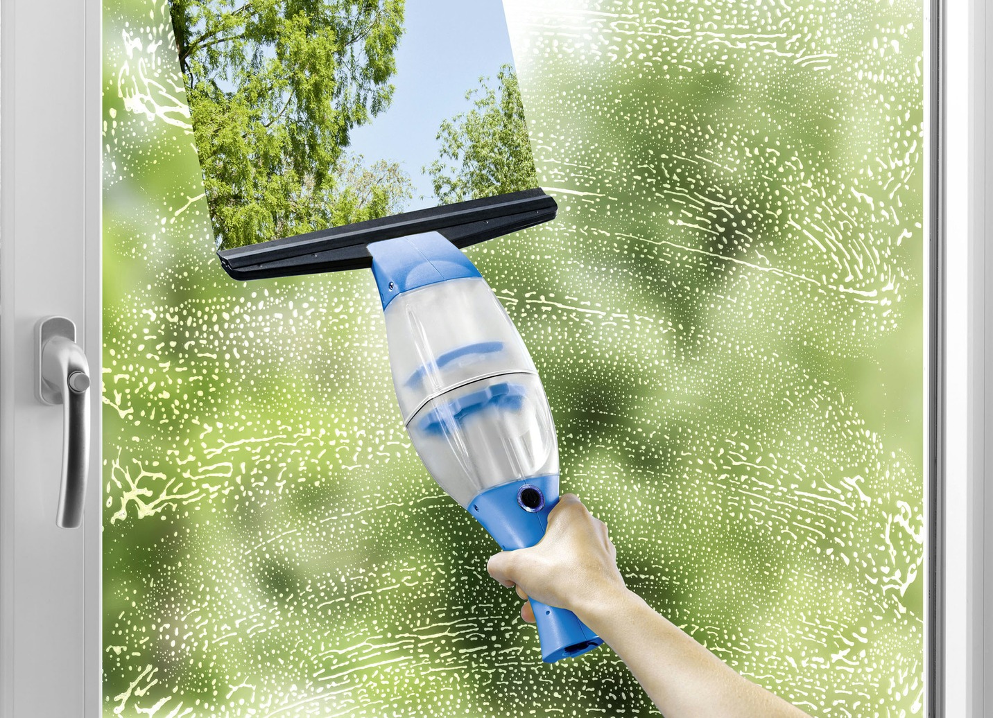 FensterreinigerSet mit Sprühflasche und 2